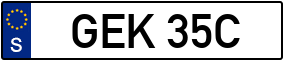 Trailer License Plate